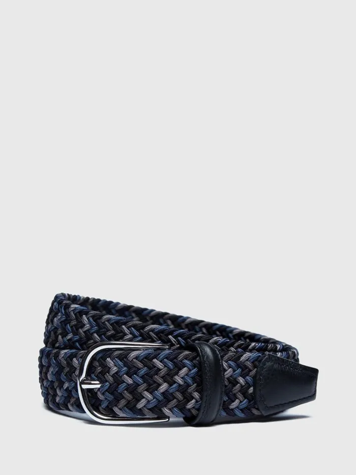 Belts Mens Paul Stuart Braided Stretch Belt Tanmix Belts Mens Paul Stuart Braided Stretch Belt Tanmix