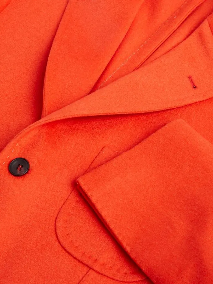 Blazers and Jackets Mens Paul Stuart Cashmere Soft Constructed Jacket Orange