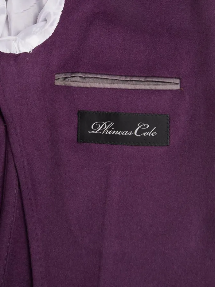 Blazers and Jackets Mens Paul Stuart Cashmere Soft Constructed Jacket Purple