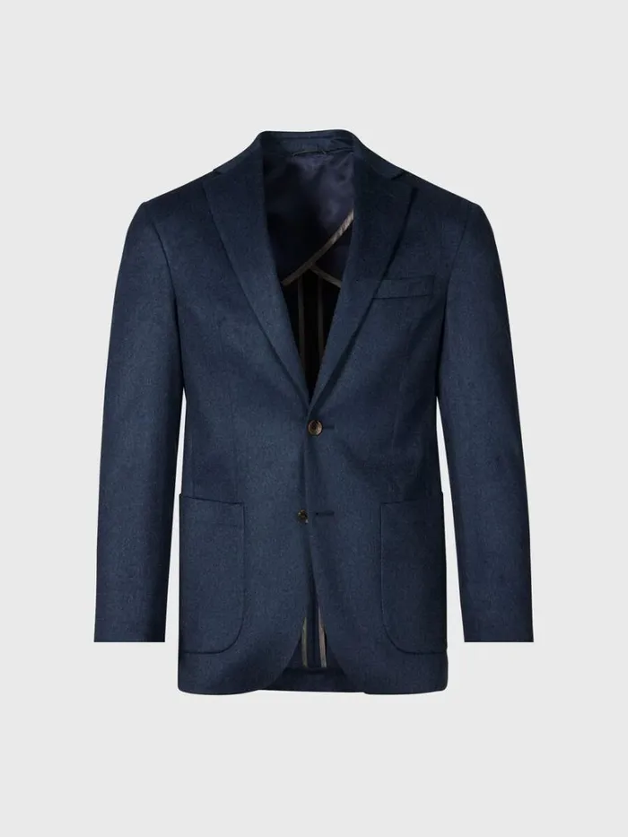 Blazers and Jackets Mens Paul Stuart Cashmere Sport Jacket Mid Blue