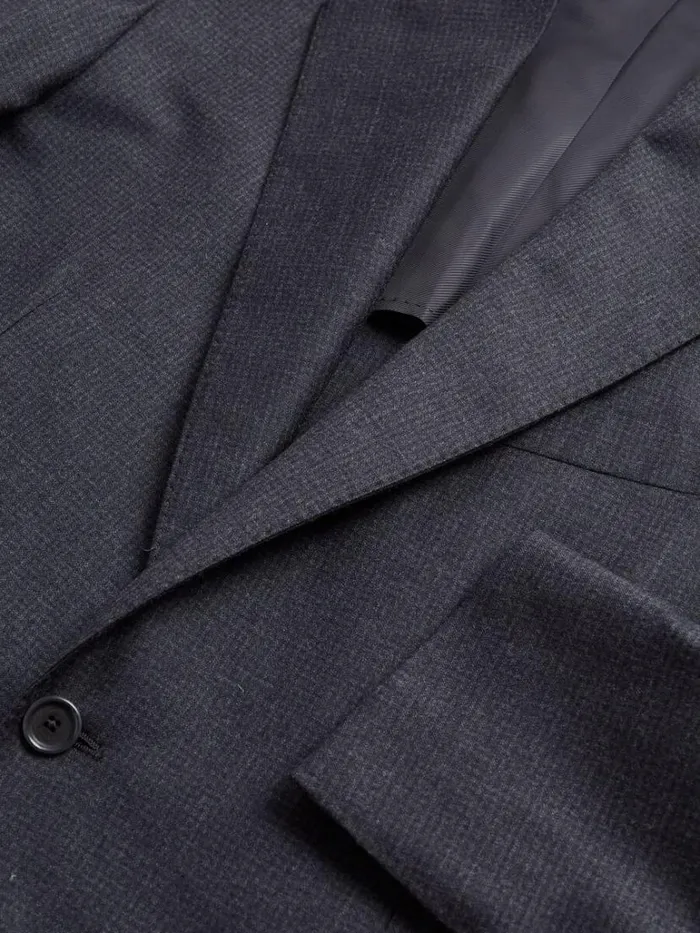 Blazers and Jackets Mens Paul Stuart Flannel Finish Mini Check Suit Grey Blazers and Jackets Mens Paul Stuart Flannel Finish Mini Check Suit Grey