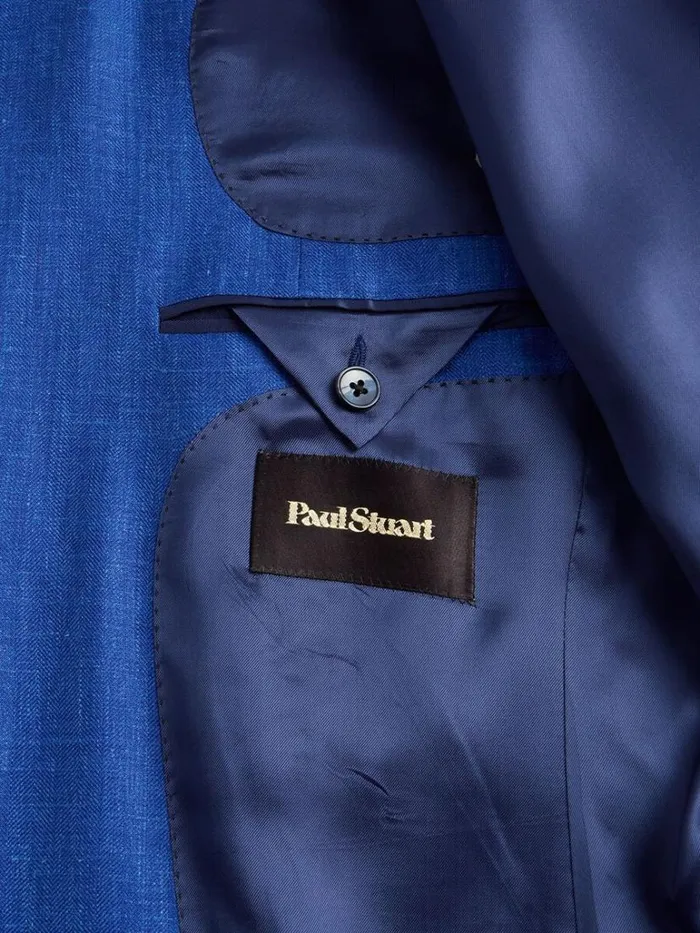 Blazers and Jackets Mens Paul Stuart Lightweight Wool Sport Jacket Royal Blue