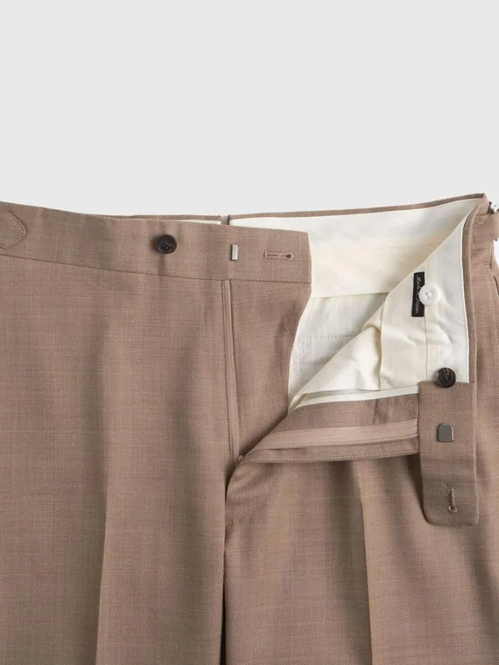 Blazers and Jackets Mens Paul Stuart Mlange Tan All Year Wool Suit Tan