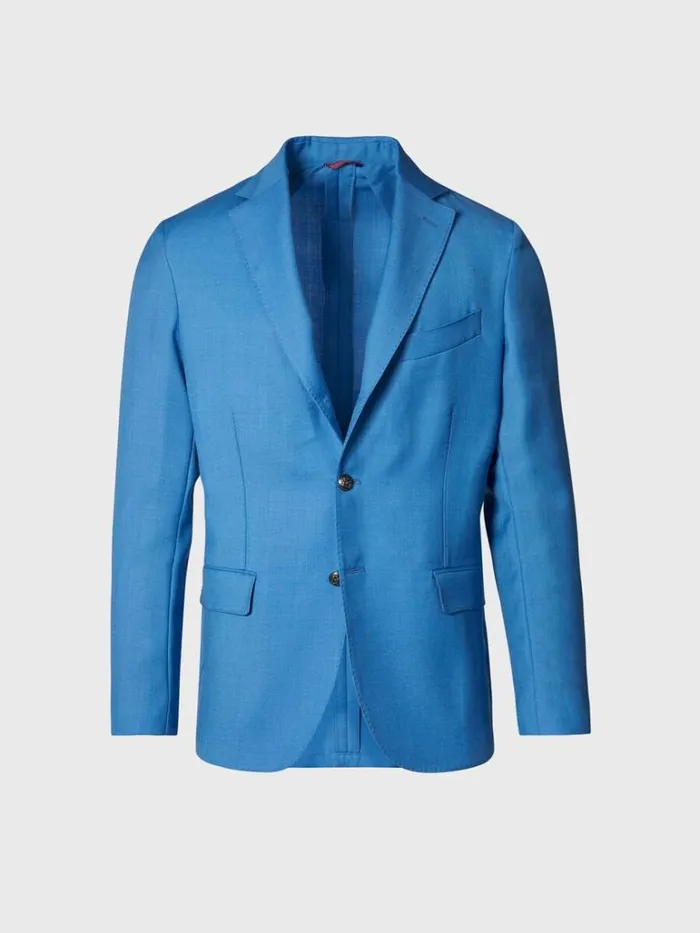 Blazers and Jackets Mens Paul Stuart Mohair and Silk Jacket Sky Blue