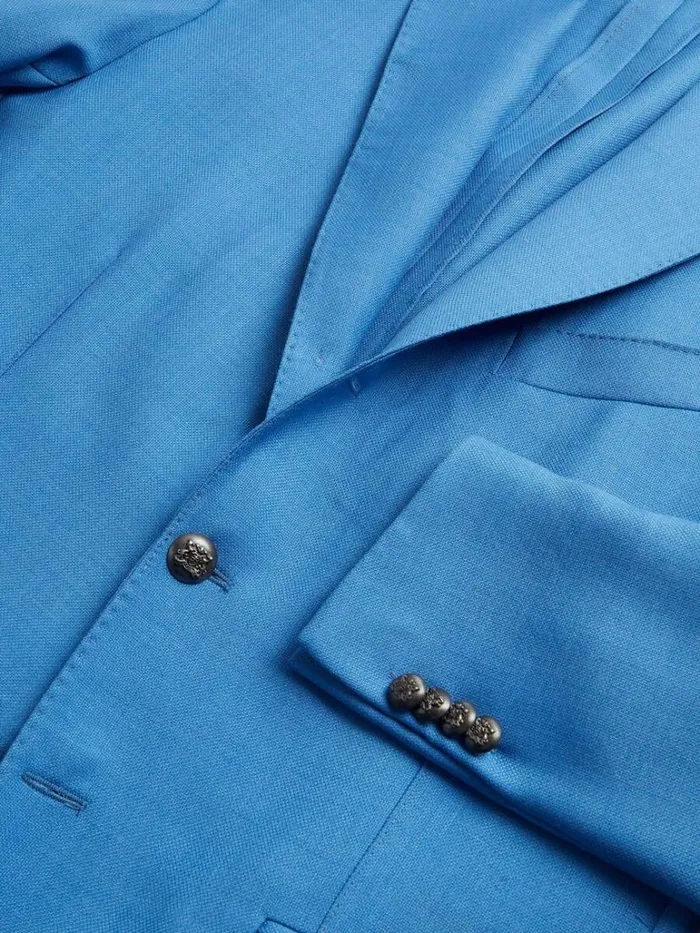 Blazers and Jackets Mens Paul Stuart Mohair and Silk Jacket Sky Blue