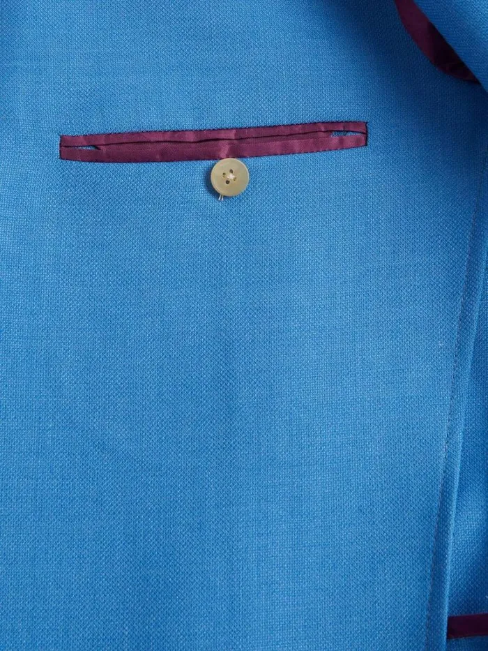 Blazers and Jackets Mens Paul Stuart Mohair and Silk Jacket Sky Blue