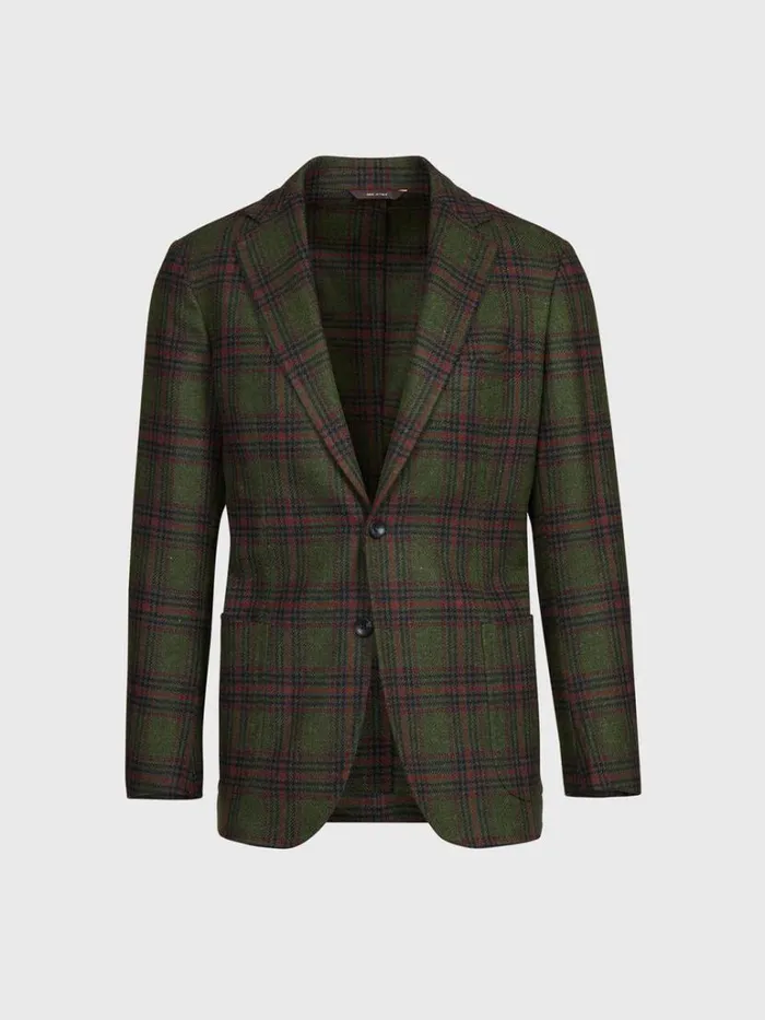 Blazers and Jackets Mens Paul Stuart Plaid Wool Soft Constructed Jacket Greenred Blazers and Jackets Mens Paul Stuart Plaid Wool Soft Constructed Jacket Greenred