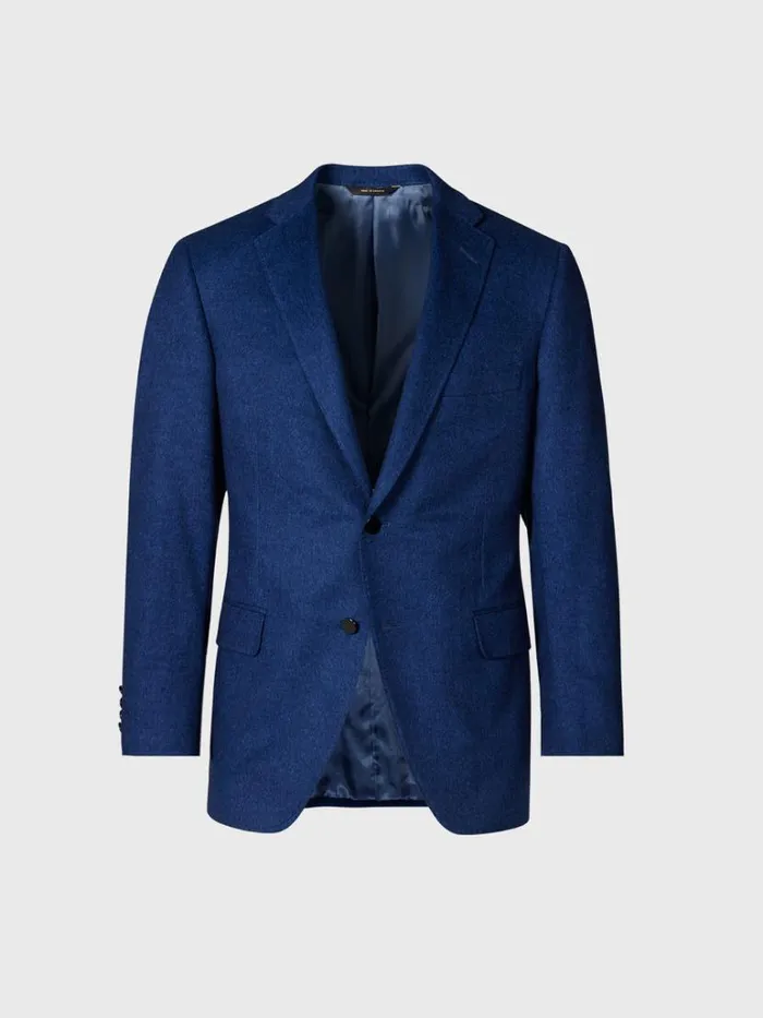 Blazers and Jackets Mens Paul Stuart Silk and Cashmere Paul Jacket Blue