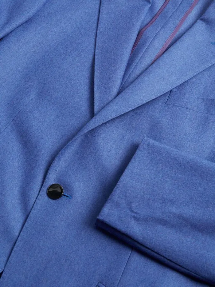 Blazers and Jackets Mens Paul Stuart Super 120 Wool Drake Blazer Corn Flower Blue