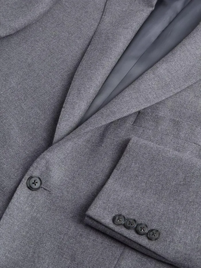 Blazers and Jackets Mens Paul Stuart Super 170s Wool and Cashmere Flannel Sport Jacket Blue