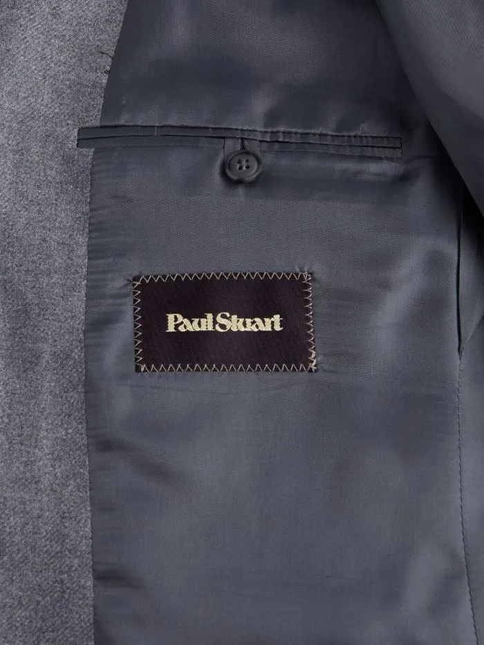 Blazers and Jackets Mens Paul Stuart Super 170s Wool and Cashmere Flannel Sport Jacket Blue