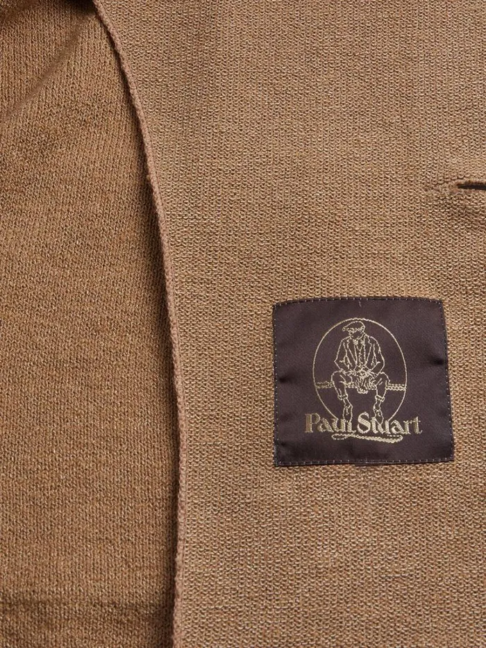Blazers and Jackets Mens Paul Stuart Washed Boucl Knit Jacket Tobacco