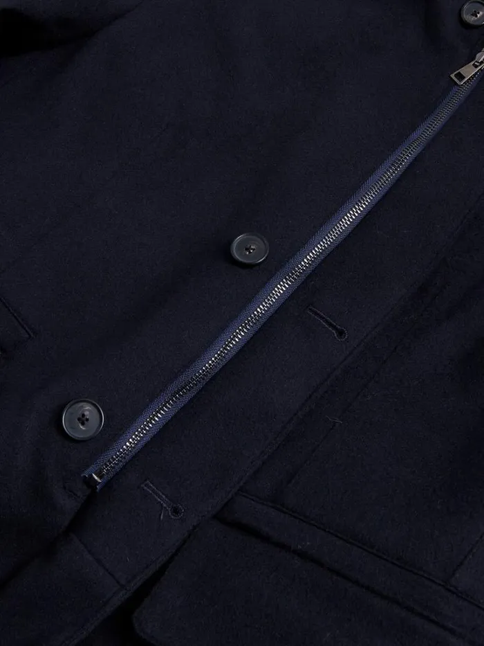 Blazers and Jackets Mens Paul Stuart Wool and Cashmere Hybrid Blazer Navy