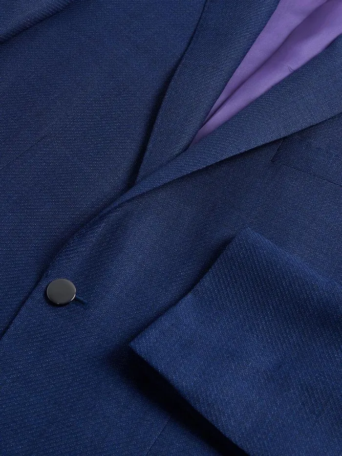 Blazers and Jackets Mens Paul Stuart Wool and Silk Cole Blazer Mid Blue