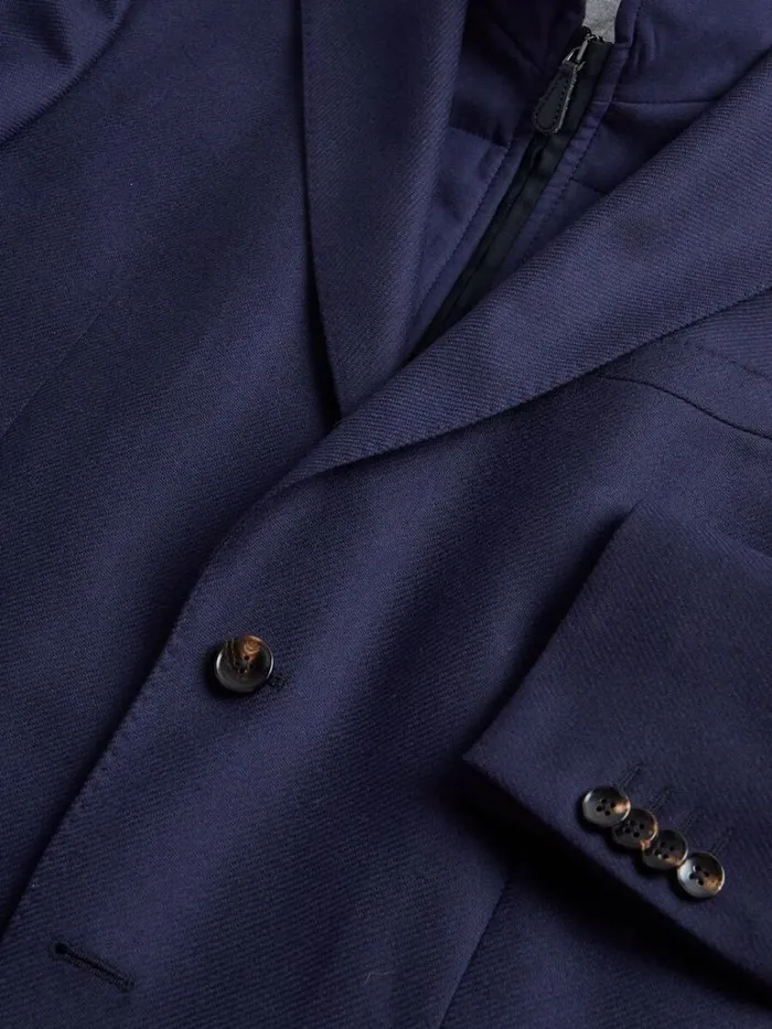 Blazers and Jackets Mens Paul Stuart Wool Hybrid Jacket With Gilet Navy
