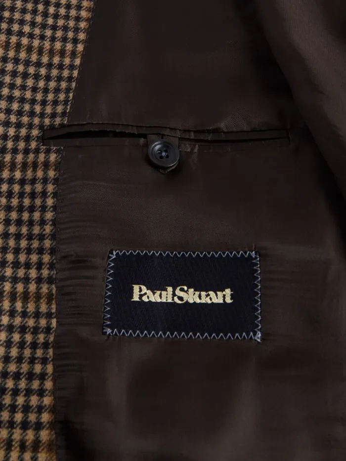 Blazers and Jackets Mens Paul Stuart Wool Plaid Paul Jacket Brown