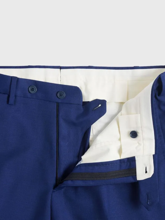 Blazers and Jackets Mens Paul Stuart Wool Tick Weave Suit Blue