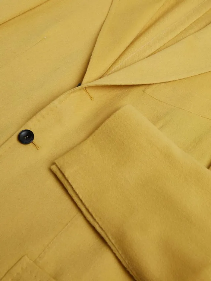 Blazers and Jackets Mens Paul Stuart Yellow Cashmere Soft Jacket Yellow Blazers and Jackets Mens Paul Stuart Yellow Cashmere Soft Jacket Yellow