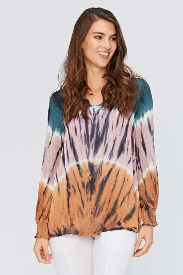 Bluma VNeck Top Jettison Wash Clothing XCVI ShirtsBlouses