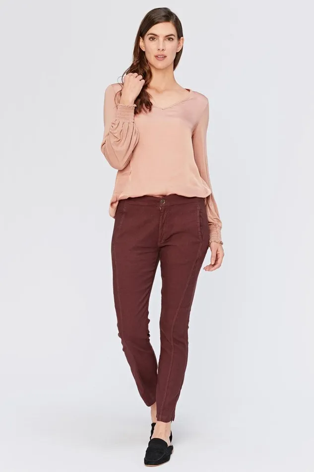 Bluma VNeck Top Palmetto Pink Clothing XCVI ShirtsBlouses