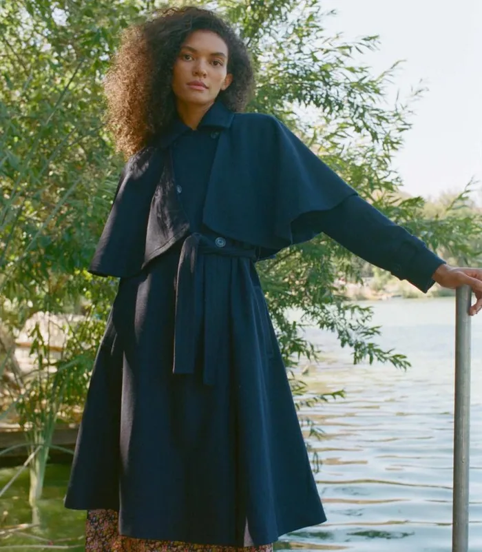 BOLTON COAT Deep Navy Shop DEN Jackets and Coats