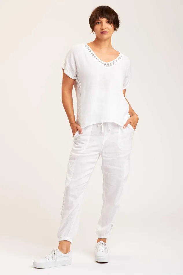 Bonifay Top White Clothing XCVI ShirtsBlouses