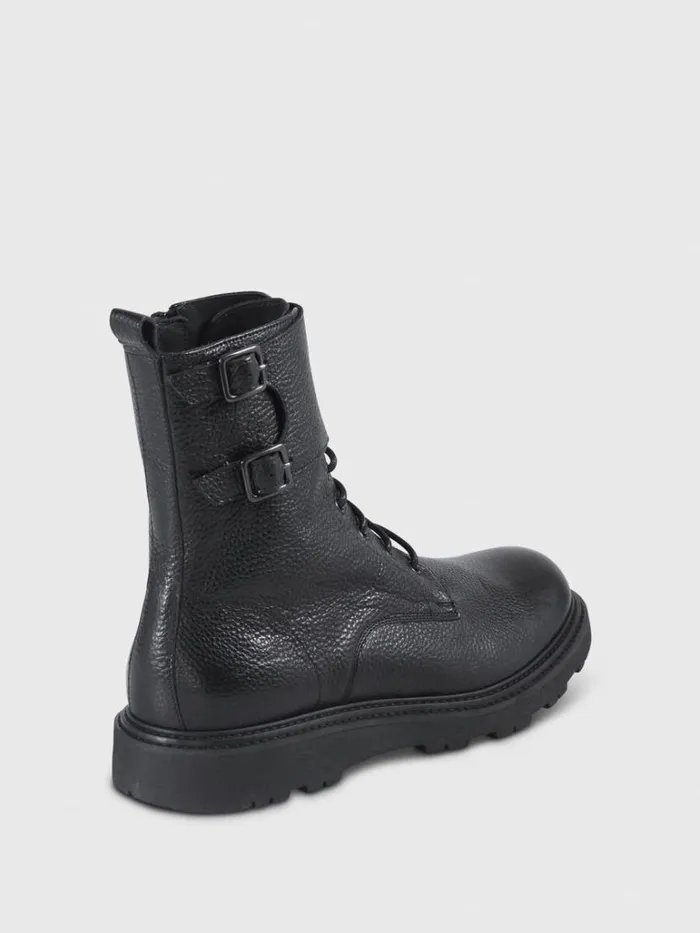Boots Mens Paul Stuart Barton Leather LaceUp Boot Black