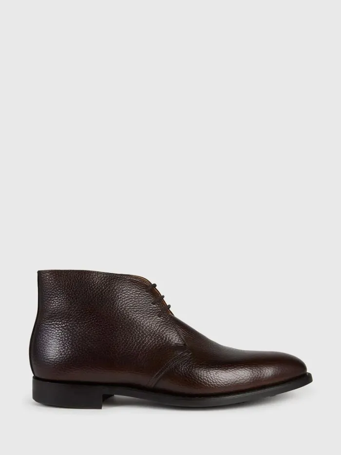 Boots Mens Paul Stuart Linc Leather Chukka Boot Black Grain