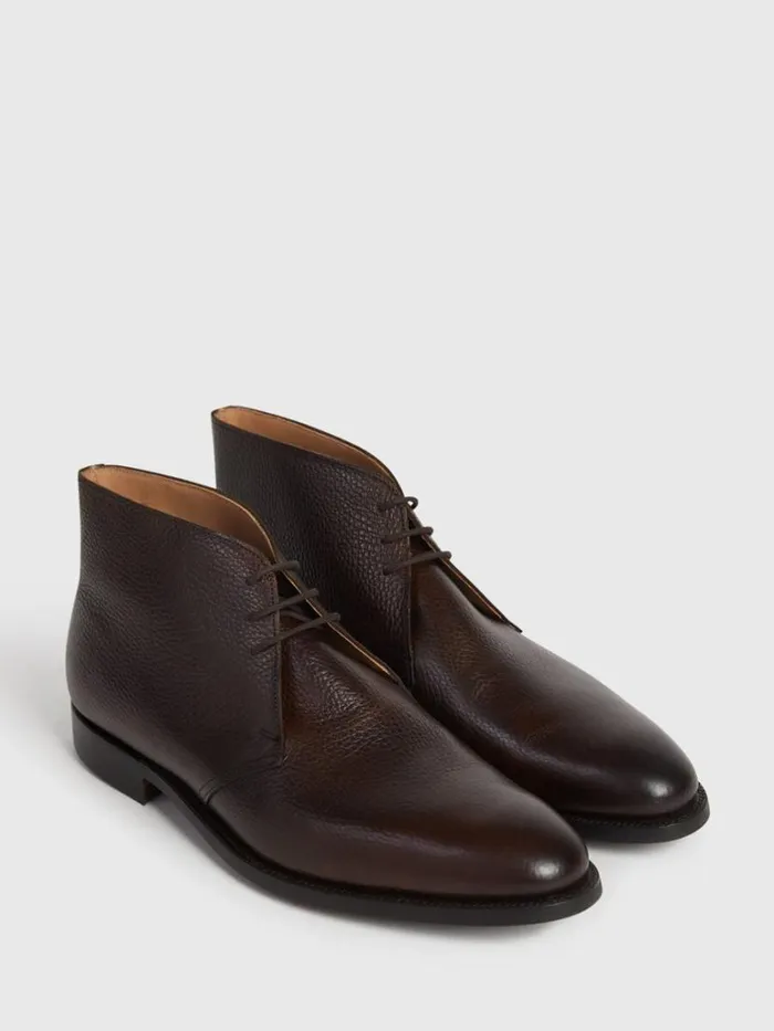 Boots Mens Paul Stuart Linc Leather Chukka Boot Black Grain Boots Mens Paul Stuart Linc Leather Chukka Boot Black Grain