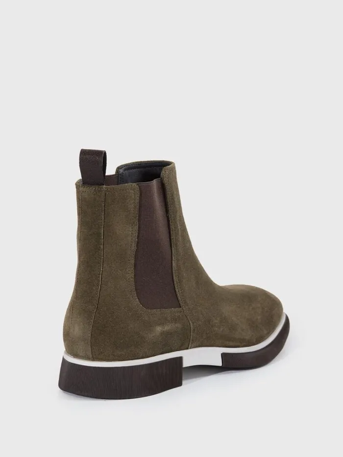 Boots Mens Paul Stuart Mansfield Suede Chelsea Boot Green