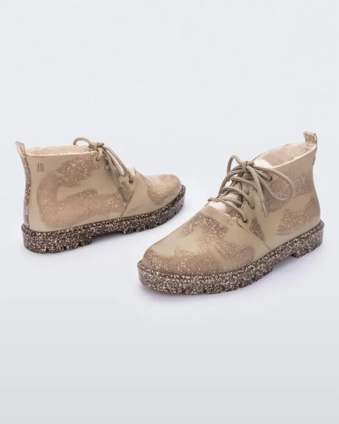 Boots Women Melissa Fluffy Boot Beige Fleckedglitter