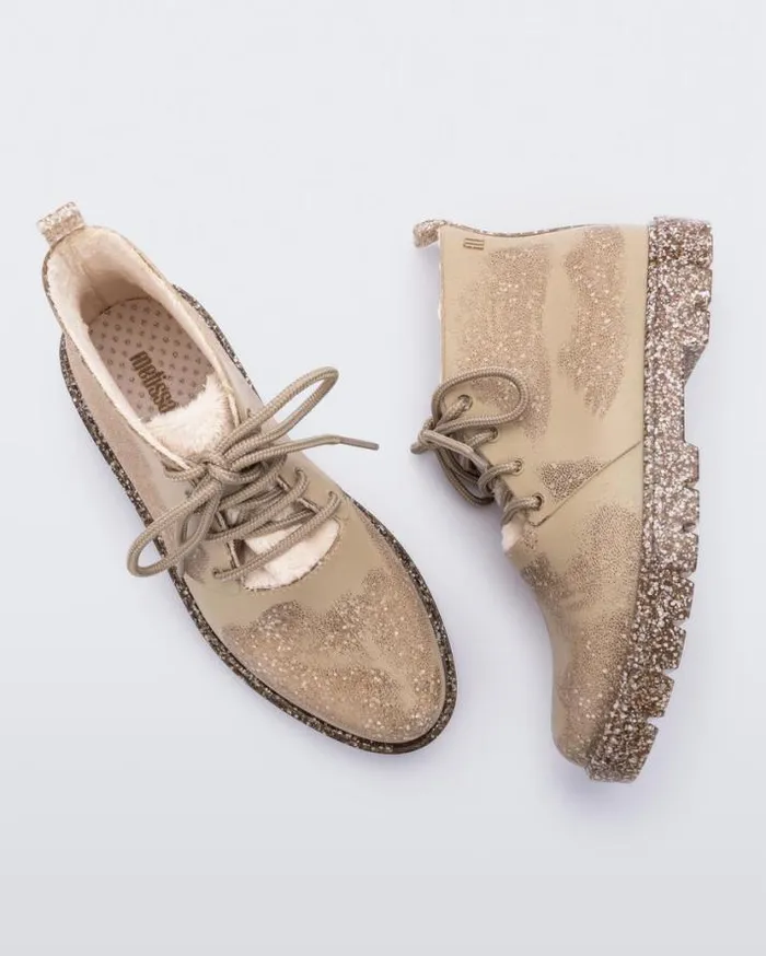 Boots Women Melissa Fluffy Boot Beige Fleckedglitter