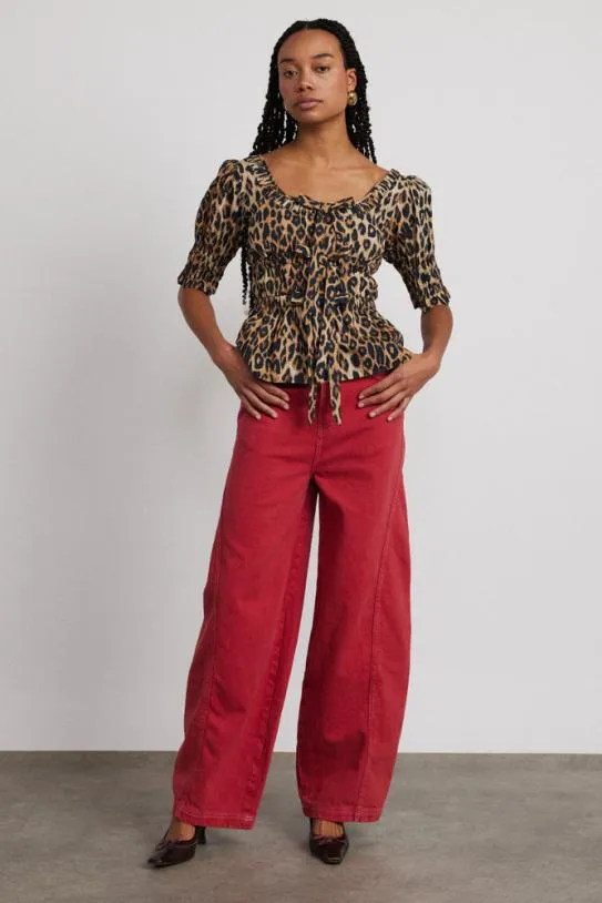 Bottoms Women Damson Madder Dion Jean 8211 Red