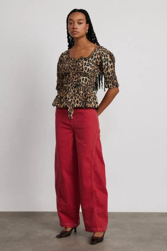 Bottoms Women Damson Madder Dion Jean 8211 Red