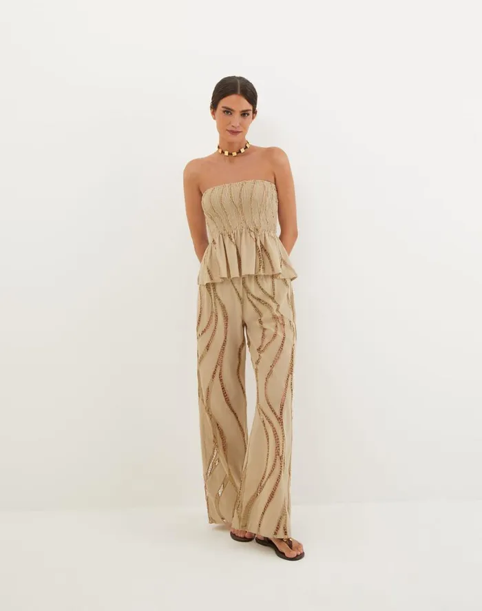 Bottoms Women ViX Paula Hermanny Babi Pants 8211 Santal