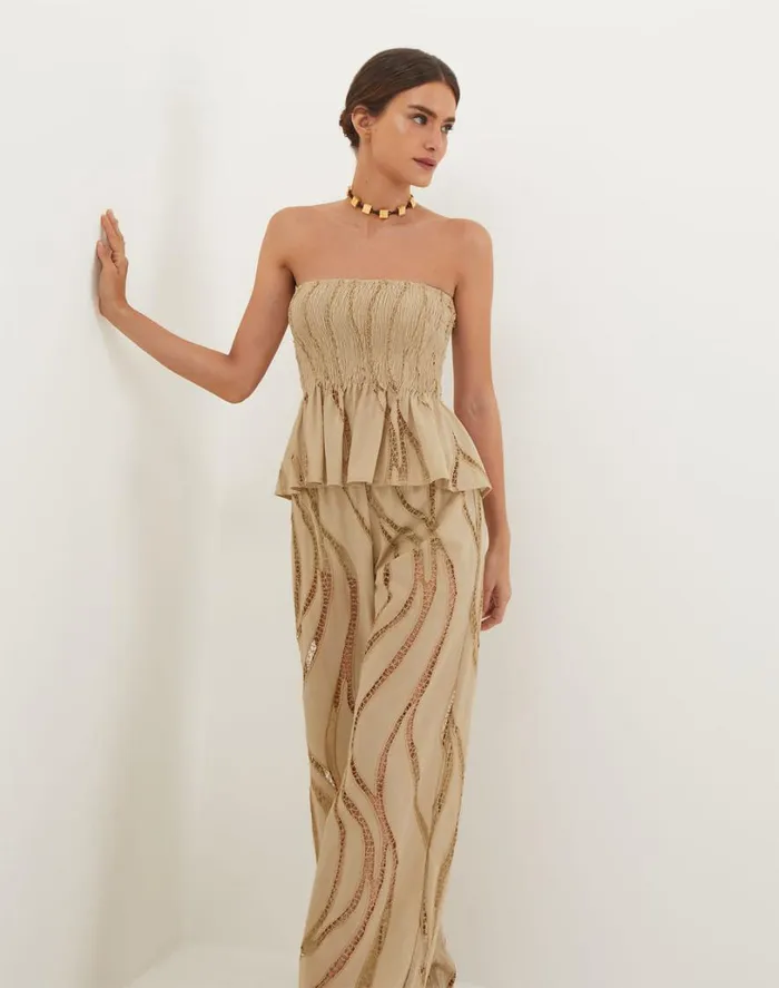 Bottoms Women ViX Paula Hermanny Babi Pants 8211 Santal