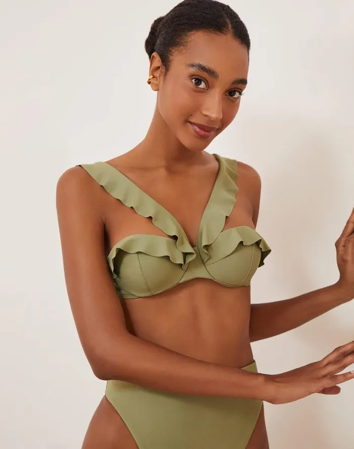 Bottoms Women ViX Paula Hermanny Bela Hot Pant Bottom 8211 Olivine