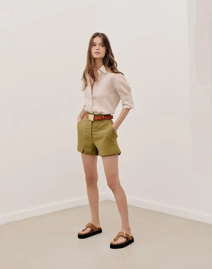 Bottoms Women ViX Paula Hermanny Bela Short 8211 Avocado