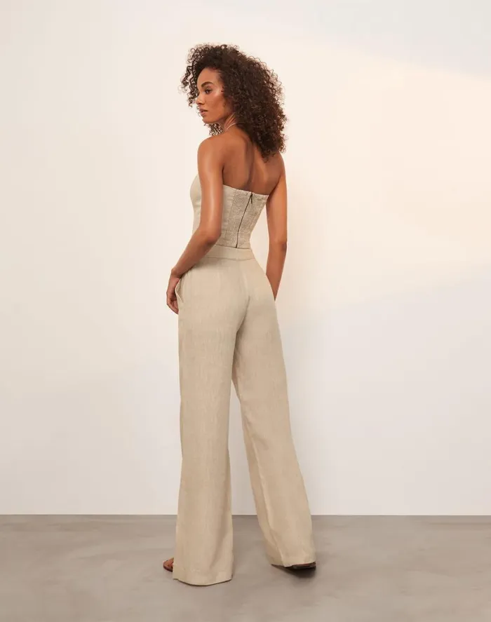 Bottoms Women ViX Paula Hermanny Ester Pants 8211 Natural
