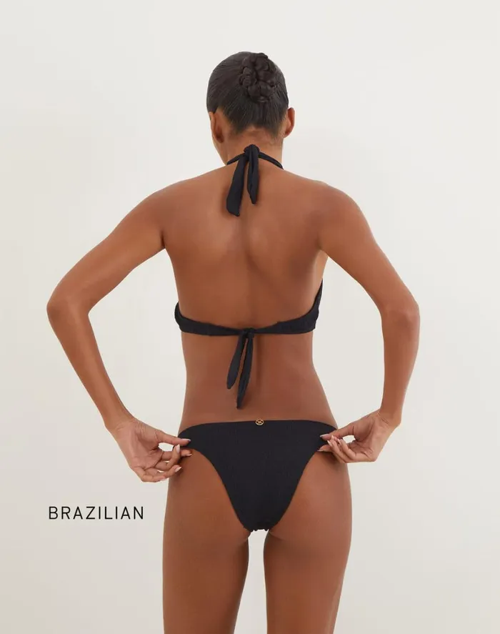Bottoms Women ViX Paula Hermanny Firenze Basic Bottom 8211 Black