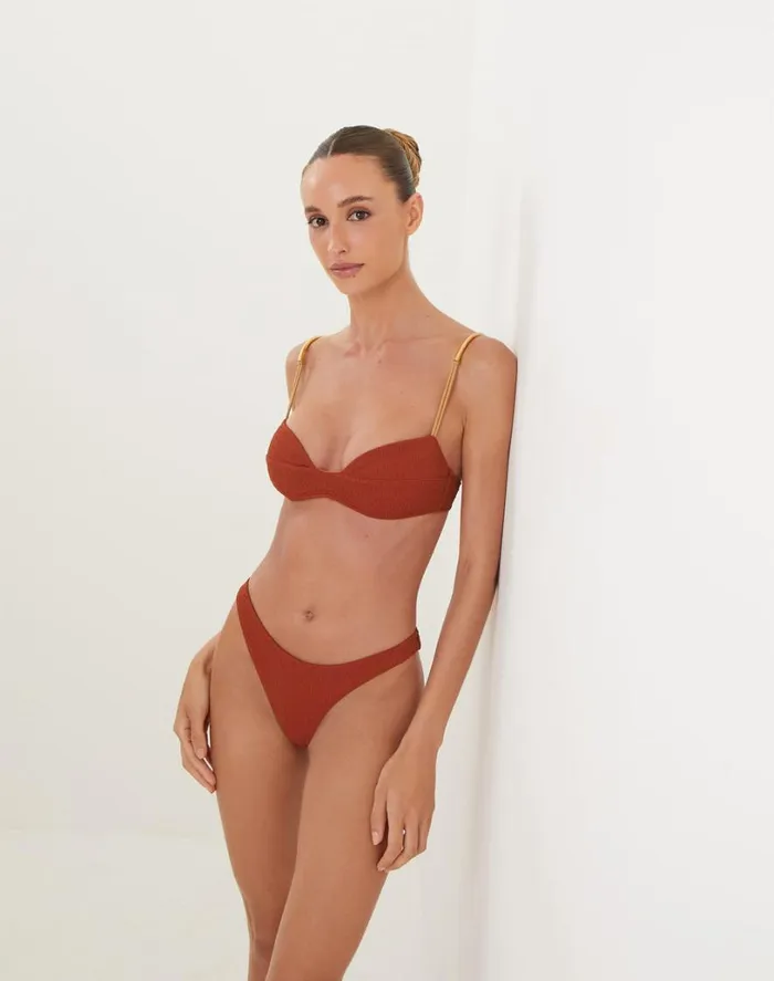 Bottoms Women ViX Paula Hermanny Firenze Basic Bottom 8211 Redwood