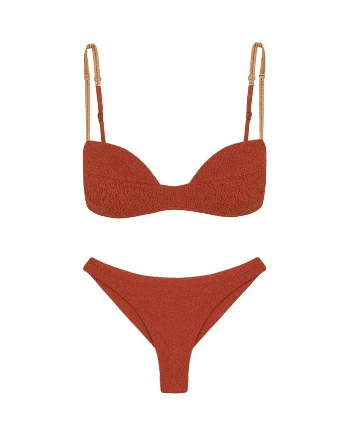 Bottoms Women ViX Paula Hermanny Firenze Basic Bottom 8211 Redwood