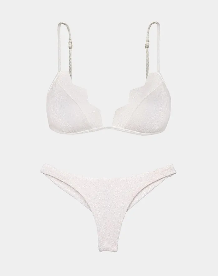 Bottoms Women ViX Paula Hermanny Firenze Basic Bottom 8211 White