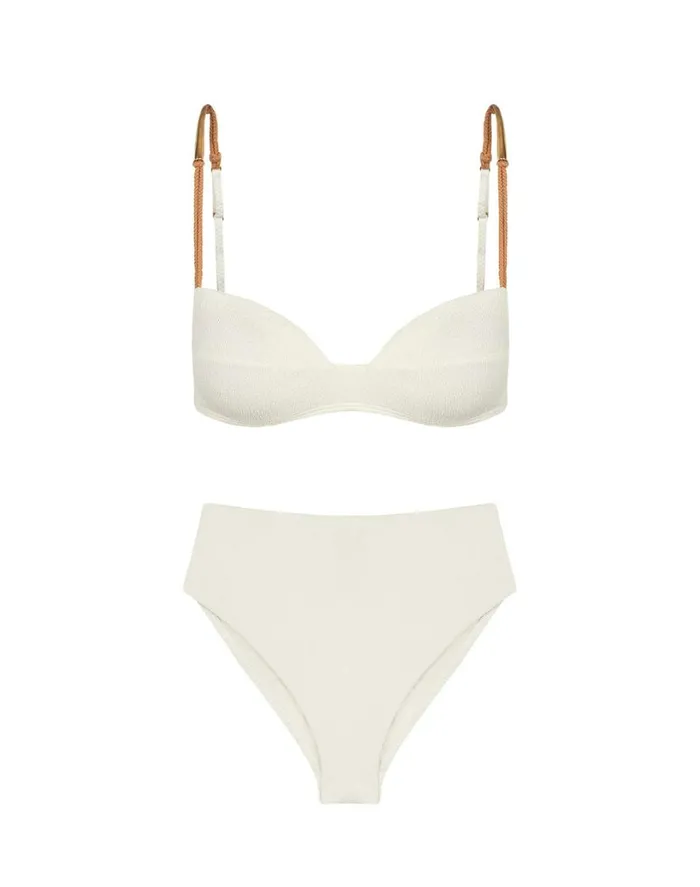 Bottoms Women ViX Paula Hermanny Firenze Bela Hot Pant Bottom 8211 White