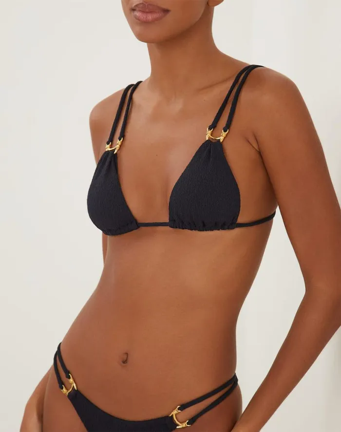 Bottoms Women ViX Paula Hermanny Firenze Callie Detail Bottom 8211 Black