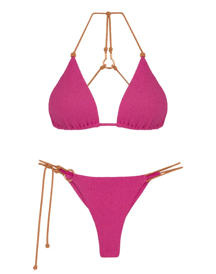 Bottoms Women ViX Paula Hermanny Firenze Diane Detail Bottom 8211 Orchid