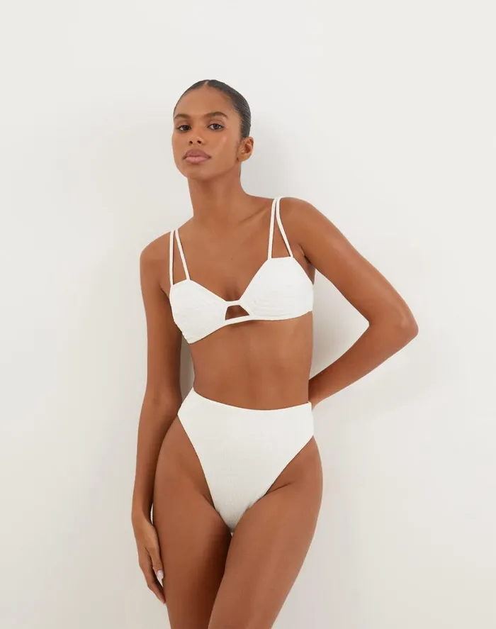Bottoms Women ViX Paula Hermanny Firenze Gigi Hot Pant Bottom 8211 White