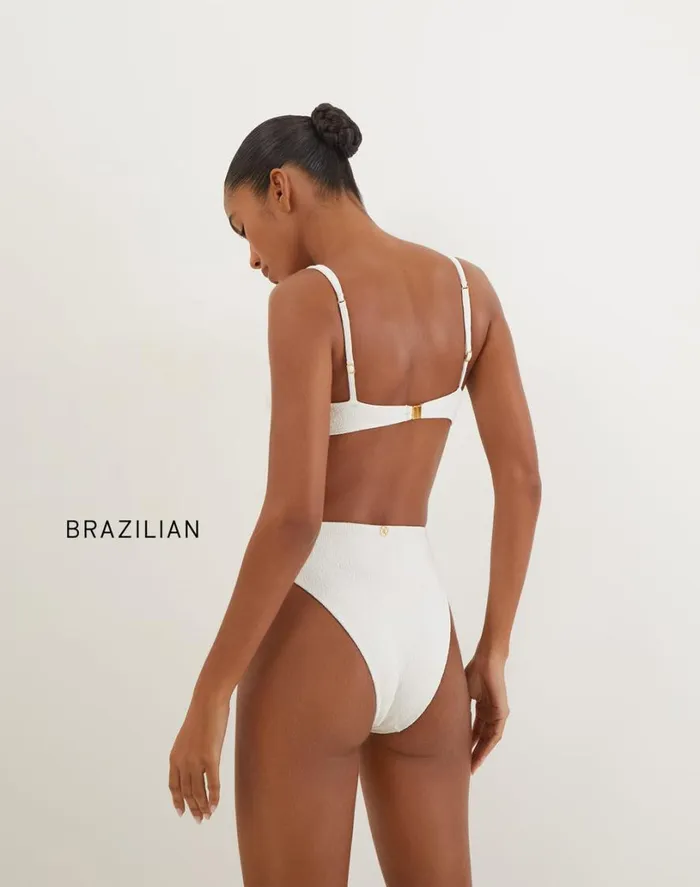 Bottoms Women ViX Paula Hermanny Firenze Gigi Hot Pant Bottom 8211 White