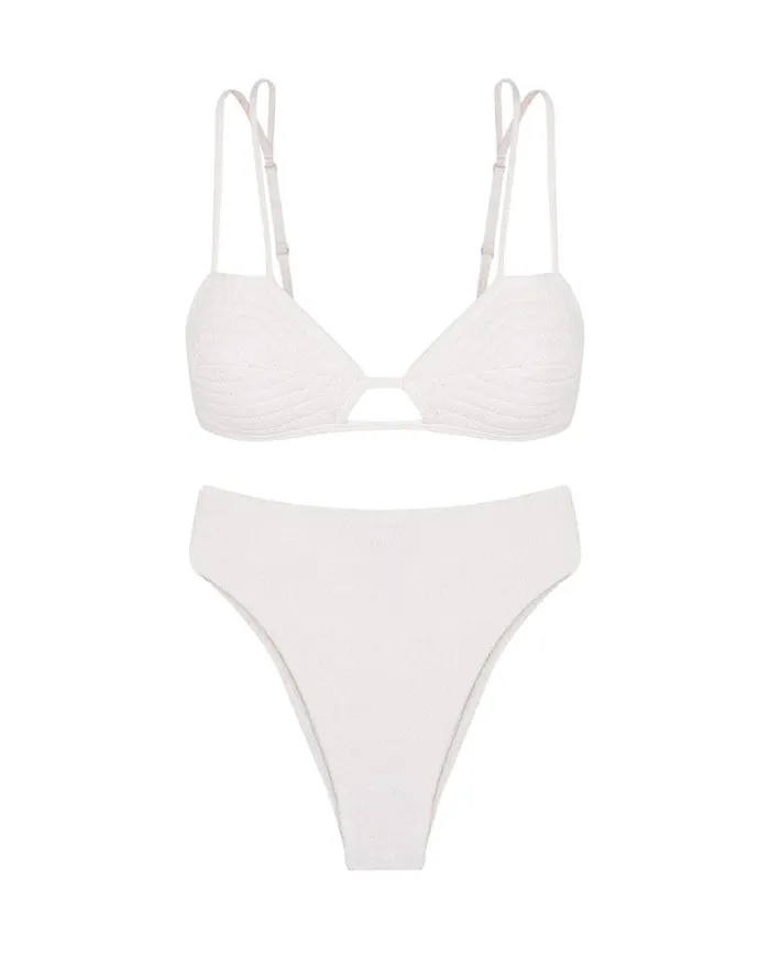 Bottoms Women ViX Paula Hermanny Firenze Gigi Hot Pant Bottom 8211 White