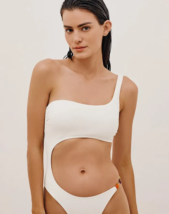Bottoms Women ViX Paula Hermanny Firenze Martha One Piece 8211 White